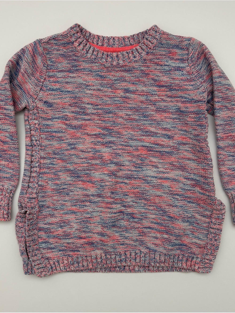 GAP Kids Marled Pink and Blue Crewneck Sweater